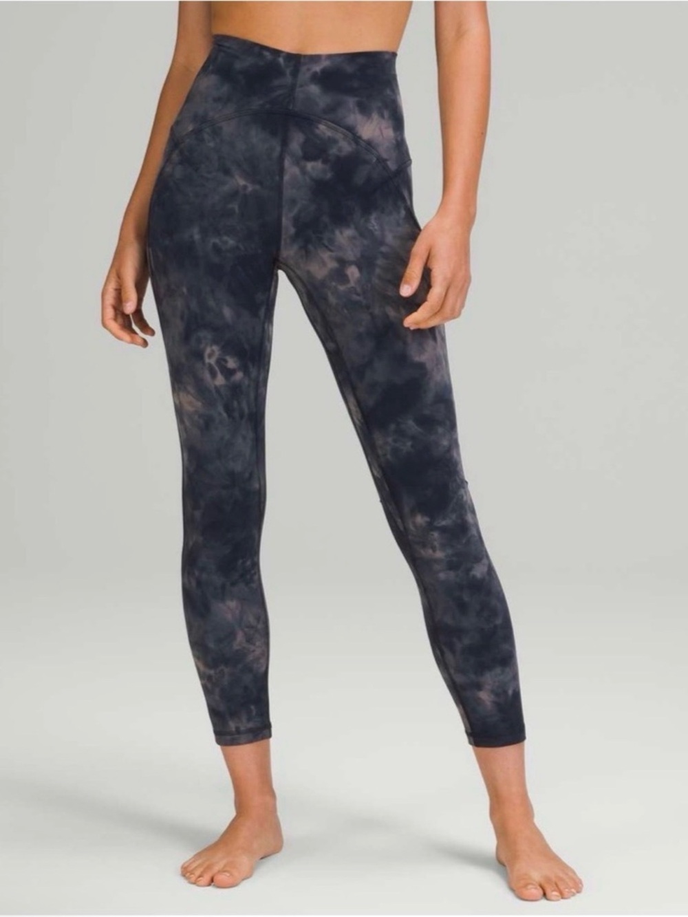 Lululemon Unlimit High-Rise Tie-Dye Leggings - Navy Blue Multi